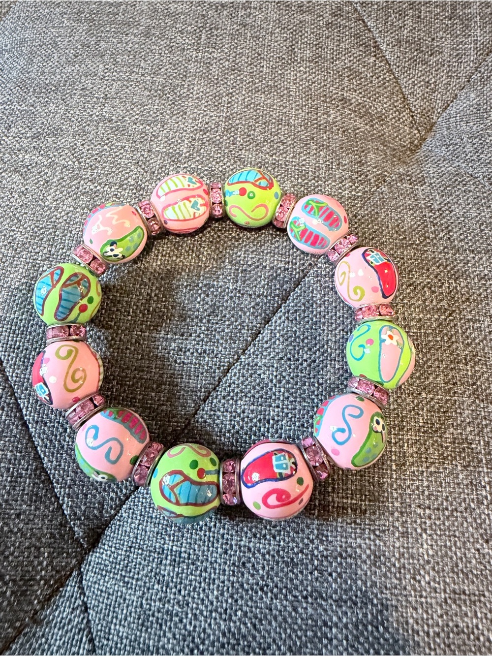 Angela Moore flip flop bracelet
